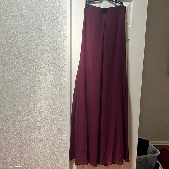 NWT Show Me Your Mumu “Sirene” Merlot Red Strapless Maxi Dress - Picture 3 of 9